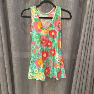 Women’s Lilly Pulitzer XS top pullover knit top beach bright floral vacation
